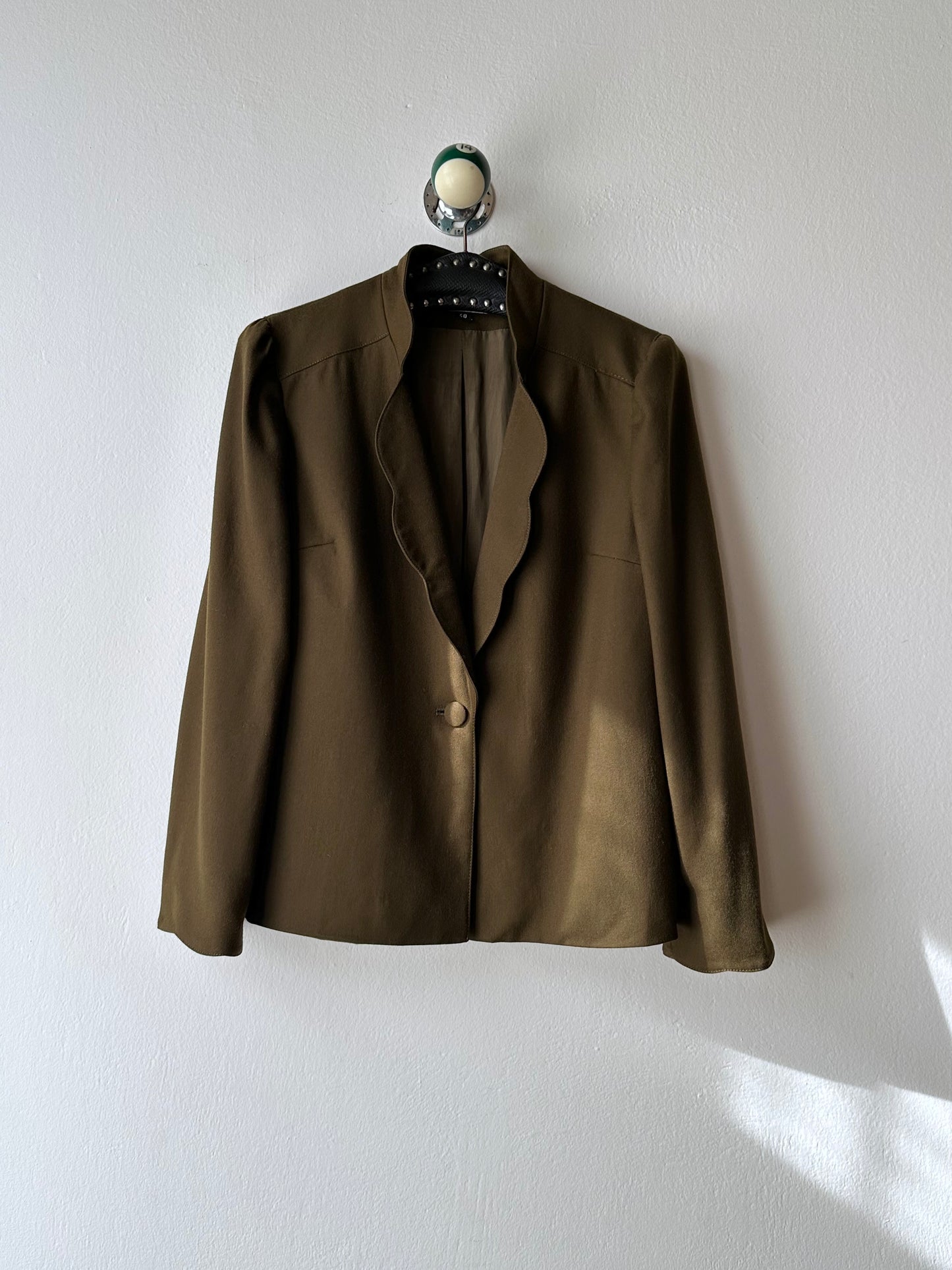 Emmanuelle Khanh olive brown jacket