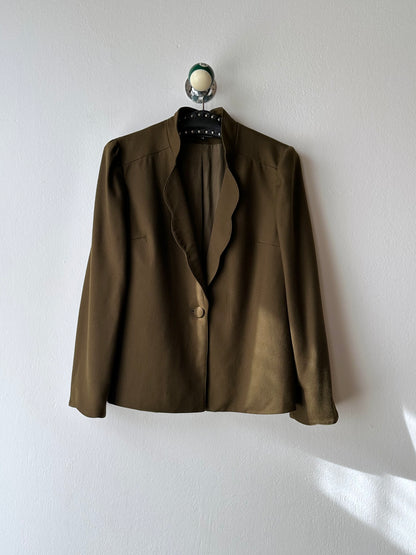 Emmanuelle Khanh olive brown jacket