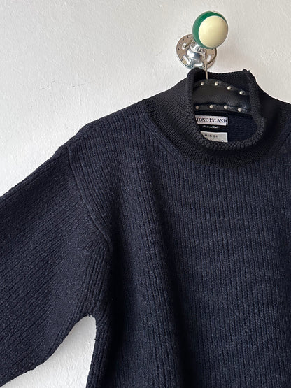 1999's AW 90's Stone Island  Wool knit jumper Massimo osti Paul Harvey マッシモオスティ Vintage ストーンアイランド Toto Praha Antique shop Vintage clothing store Made in Italy プラハ 古着屋 ヴィンテージ ユーロ古着 ヨーロッパ古着 古着卸