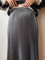 metalic pleated skirt