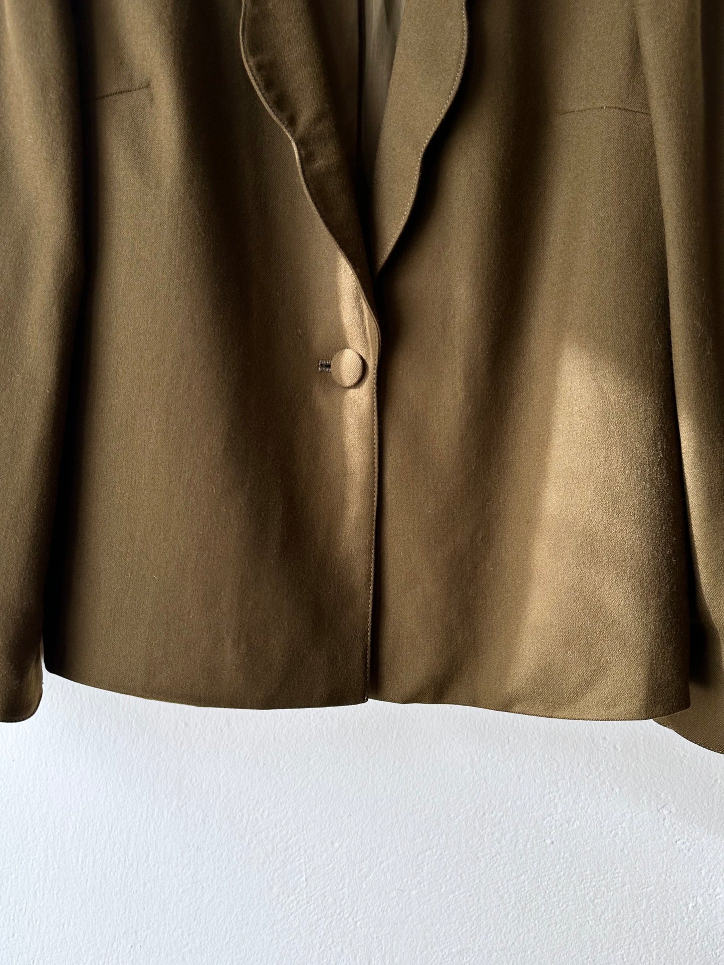 Emmanuelle Khanh olive brown jacket
