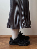 metalic pleated skirt