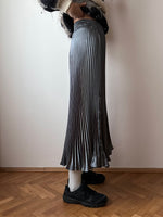 metalic pleated skirt