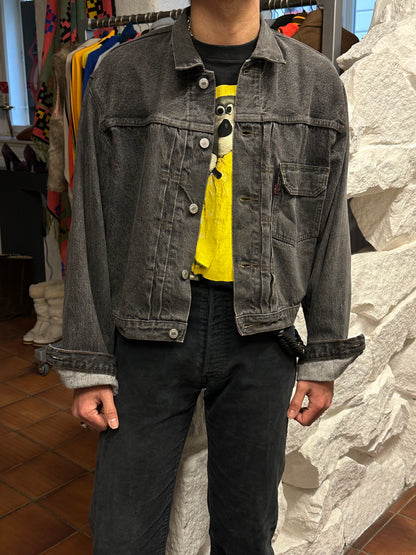Levi's 70501 01 Type 1st Europe ヨーロッパ企画 リーバイス  1980's 88's 80年代 Black denim ファースト Gジャン Vintage ヴィンテージ Toto Praha Prague Vintage store 古着屋 古着 Vintage clothing ユーロ古着 ヨーロッパ古着 レア ブラックデニム 