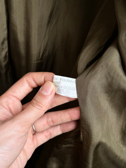 Emmanuelle Khanh olive brown jacket