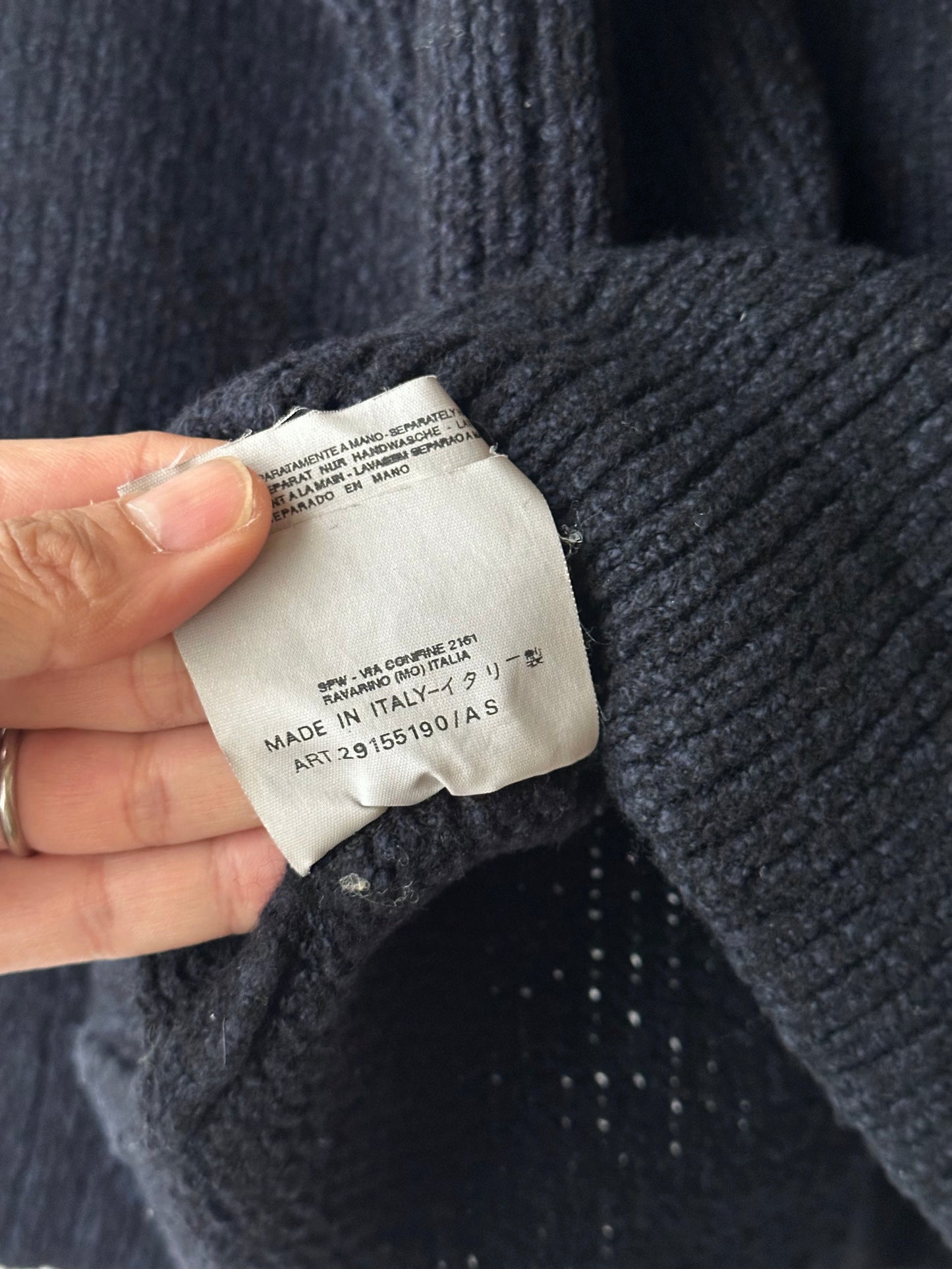 1999's AW 90's Stone Island  Wool knit jumper Massimo osti Paul Harvey マッシモオスティ Vintage ストーンアイランド Toto Praha Antique shop Vintage clothing store Made in Italy プラハ 古着屋 ヴィンテージ ユーロ古着 ヨーロッパ古着 古着卸