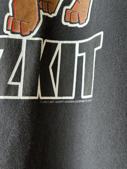 LIMP BIZKIT bulldog リンプビズキット T-shirt Band Tee Tシャツ バンド 90's 90年代 2002 2002年 Black 黒 Toto Praha Vintage clothing shop Antique shop 古着屋 プラハ Showroom appointment Prague ユーロ古着 ヨーロッパ古着 古着卸 ヴィンテージ