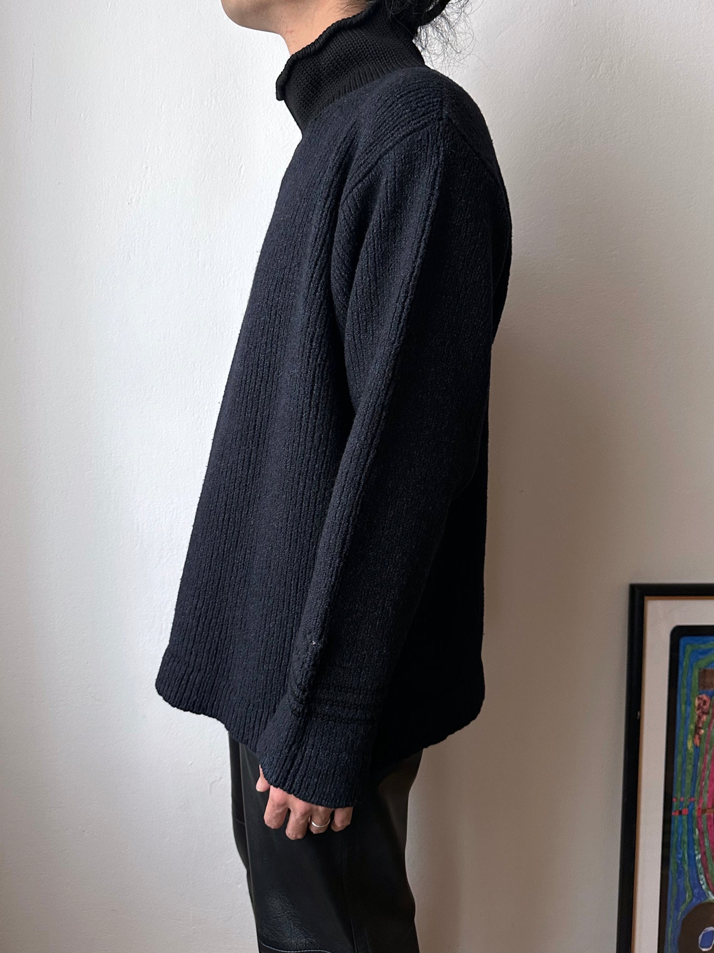 1999's AW 90's Stone Island  Wool knit jumper Massimo osti Paul Harvey マッシモオスティ Vintage ストーンアイランド Toto Praha Antique shop Vintage clothing store Made in Italy プラハ 古着屋 ヴィンテージ ユーロ古着 ヨーロッパ古着 古着卸