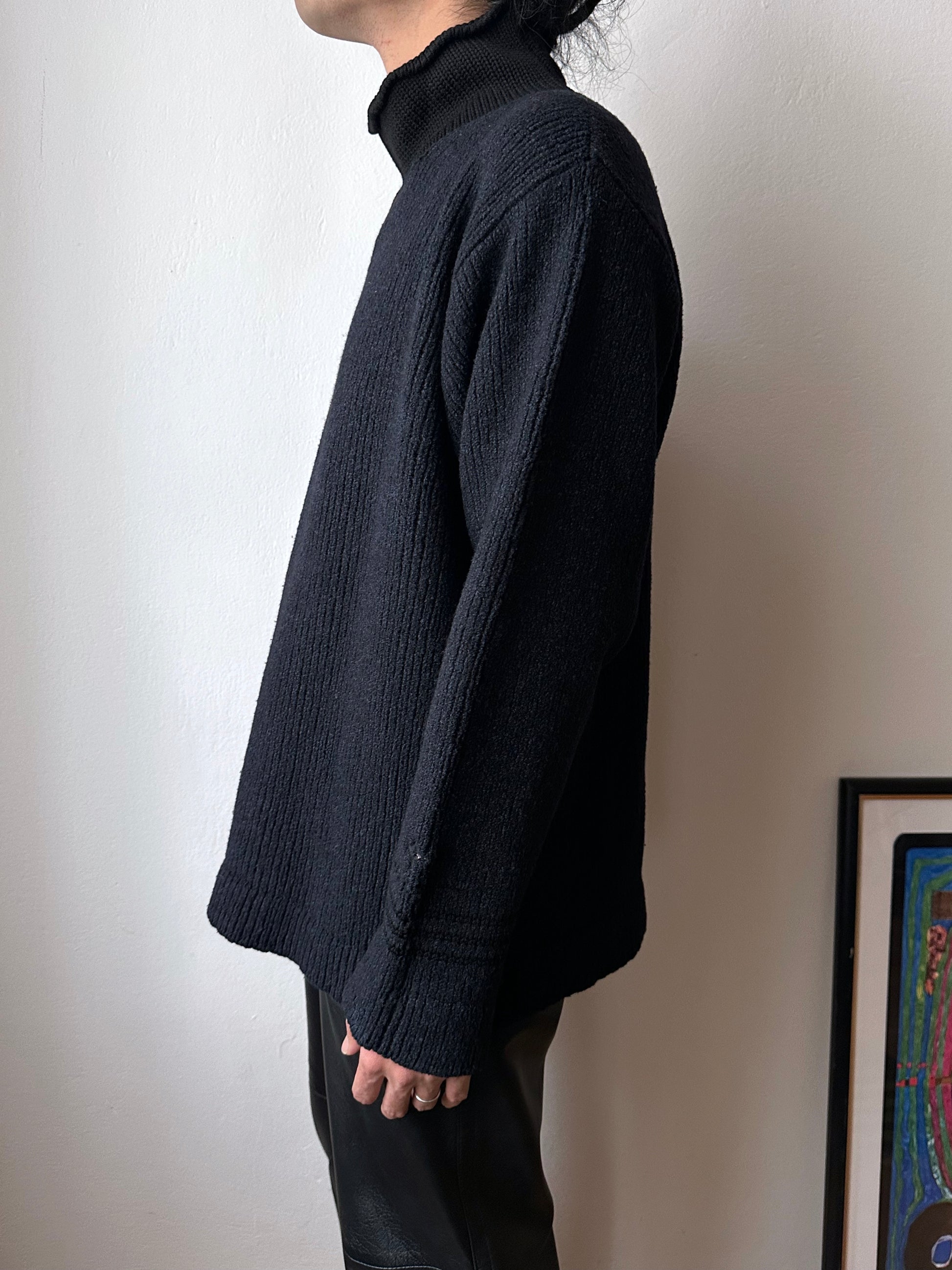 1999's AW 90's Stone Island  Wool knit jumper Massimo osti Paul Harvey マッシモオスティ Vintage ストーンアイランド Toto Praha Antique shop Vintage clothing store Made in Italy プラハ 古着屋 ヴィンテージ ユーロ古着 ヨーロッパ古着 古着卸