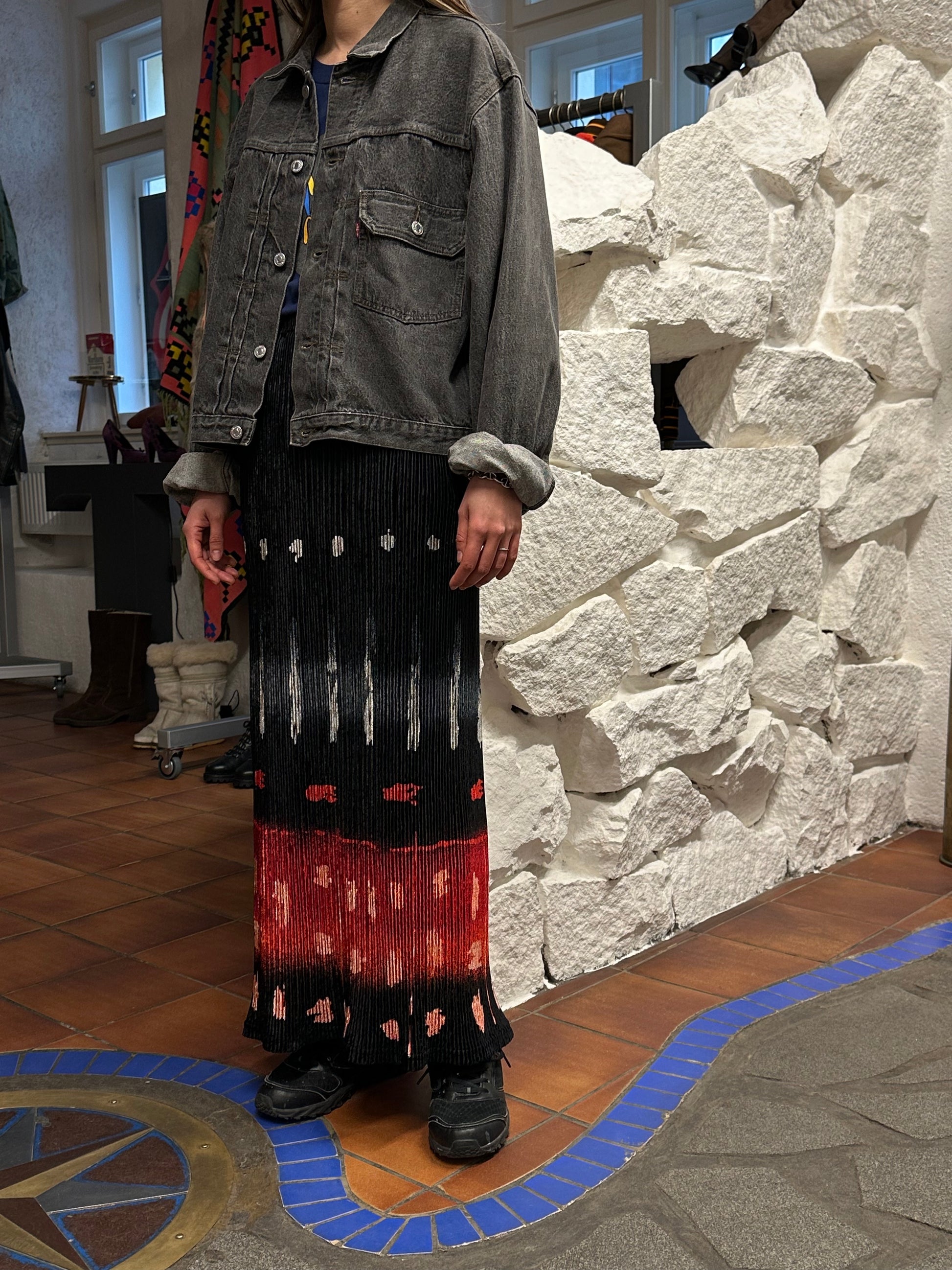 Levi's 70501 01 Type 1st Europe ヨーロッパ企画 リーバイス  1980's 88's 80年代 Black denim ファースト Gジャン Vintage ヴィンテージ Toto Praha Prague Vintage store 古着屋 古着 Vintage clothing ユーロ古着 ヨーロッパ古着 レア ブラックデニム 