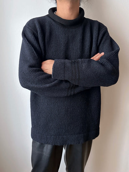 1999's AW 90's Stone Island  Wool knit jumper Massimo osti Paul Harvey マッシモオスティ Vintage ストーンアイランド Toto Praha Antique shop Vintage clothing store Made in Italy プラハ 古着屋 ヴィンテージ ユーロ古着 ヨーロッパ古着 古着卸