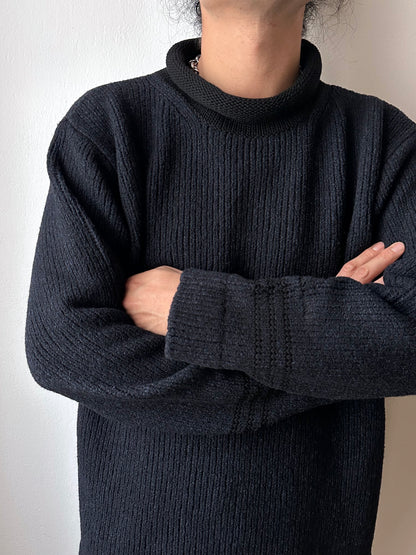 1999's AW 90's Stone Island  Wool knit jumper Massimo osti Paul Harvey マッシモオスティ Vintage ストーンアイランド Toto Praha Antique shop Vintage clothing store Made in Italy プラハ 古着屋 ヴィンテージ ユーロ古着 ヨーロッパ古着 古着卸