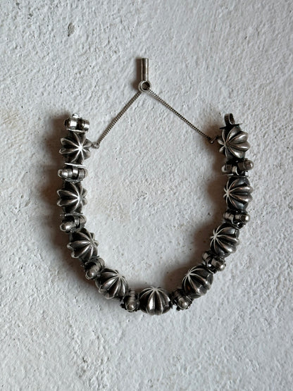 Early 20th century North India Himachal Pradesh silver bracelet