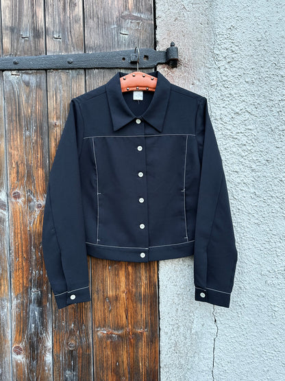 chic track shirt jacket