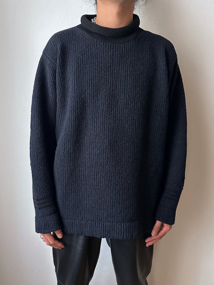 1999's AW 90's Stone Island  Wool knit jumper Massimo osti Paul Harvey マッシモオスティ Vintage ストーンアイランド Toto Praha Antique shop Vintage clothing store Made in Italy プラハ 古着屋 ヴィンテージ ユーロ古着 ヨーロッパ古着 古着卸