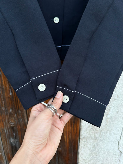 chic track shirt jacket