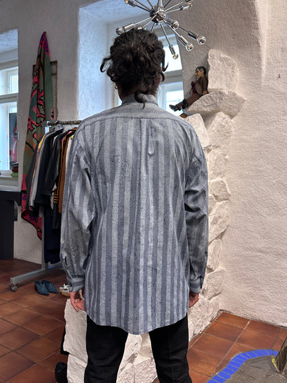 80s German striped shirt