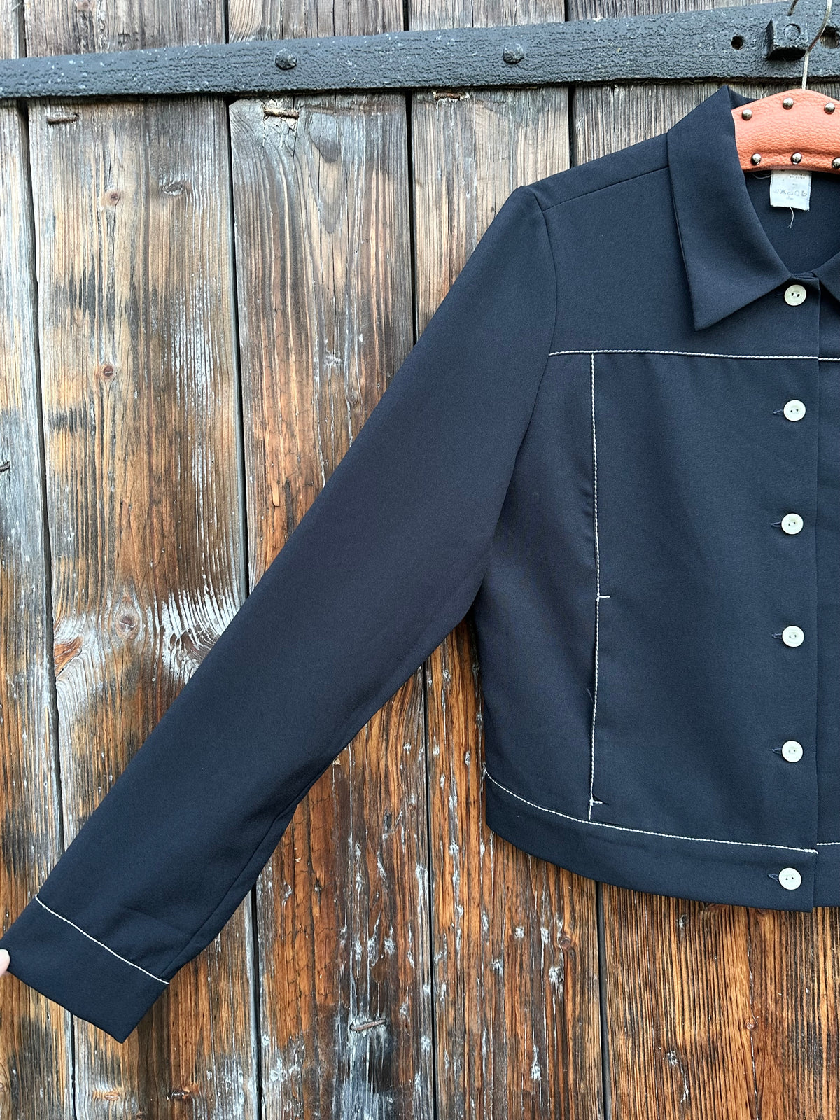 chic track shirt jacket