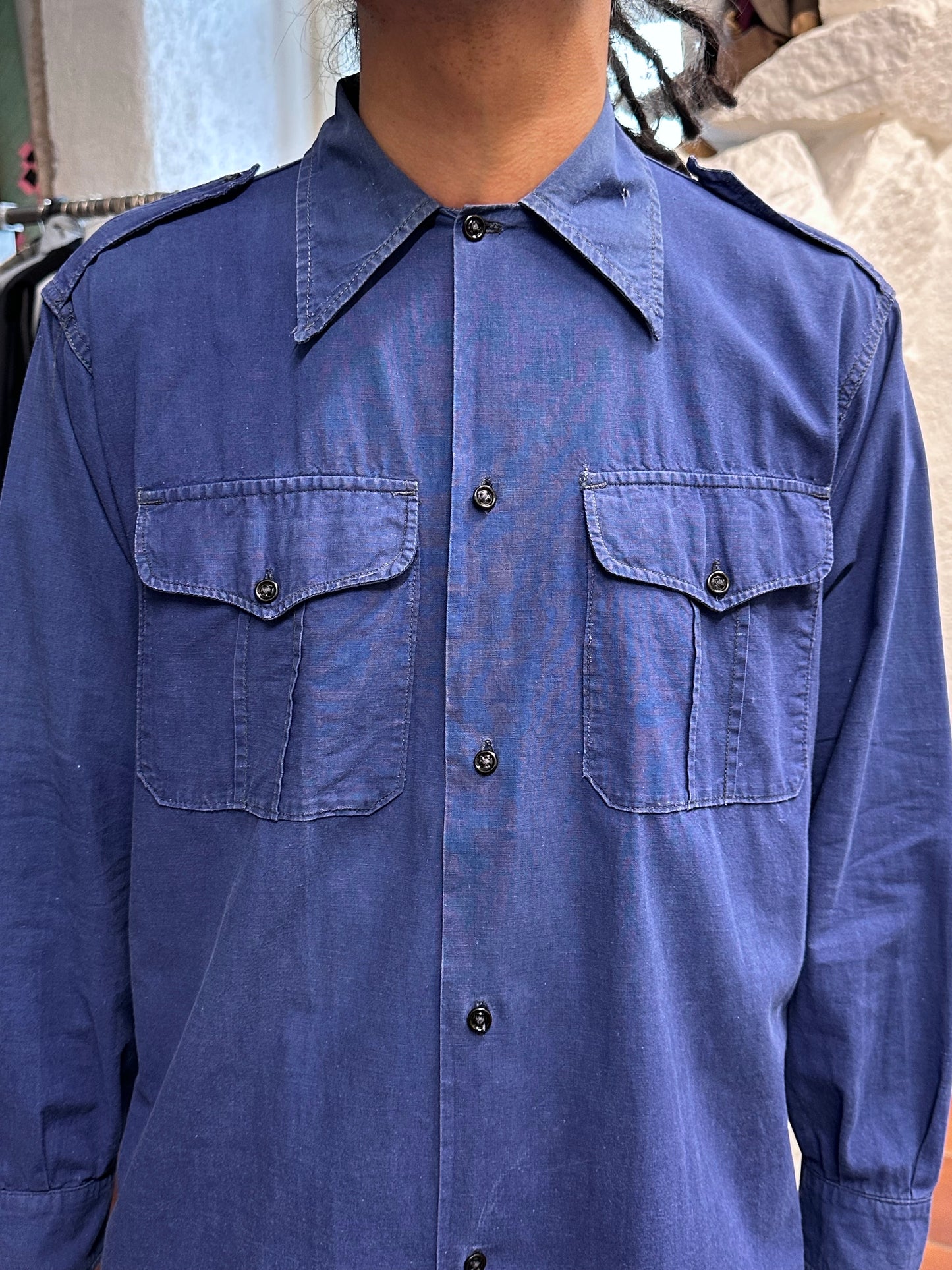 1950s French army cotton shirt