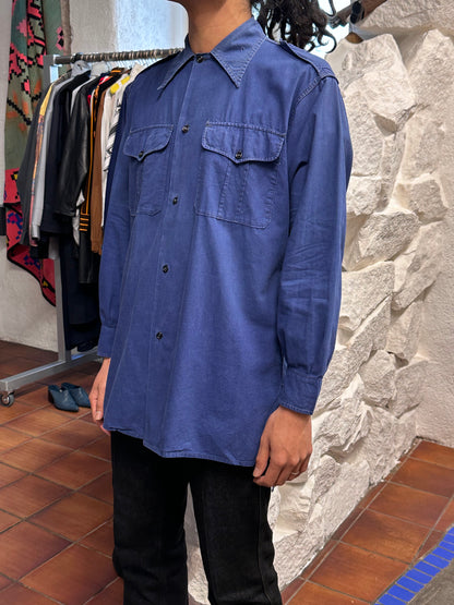 1950s French army cotton shirt