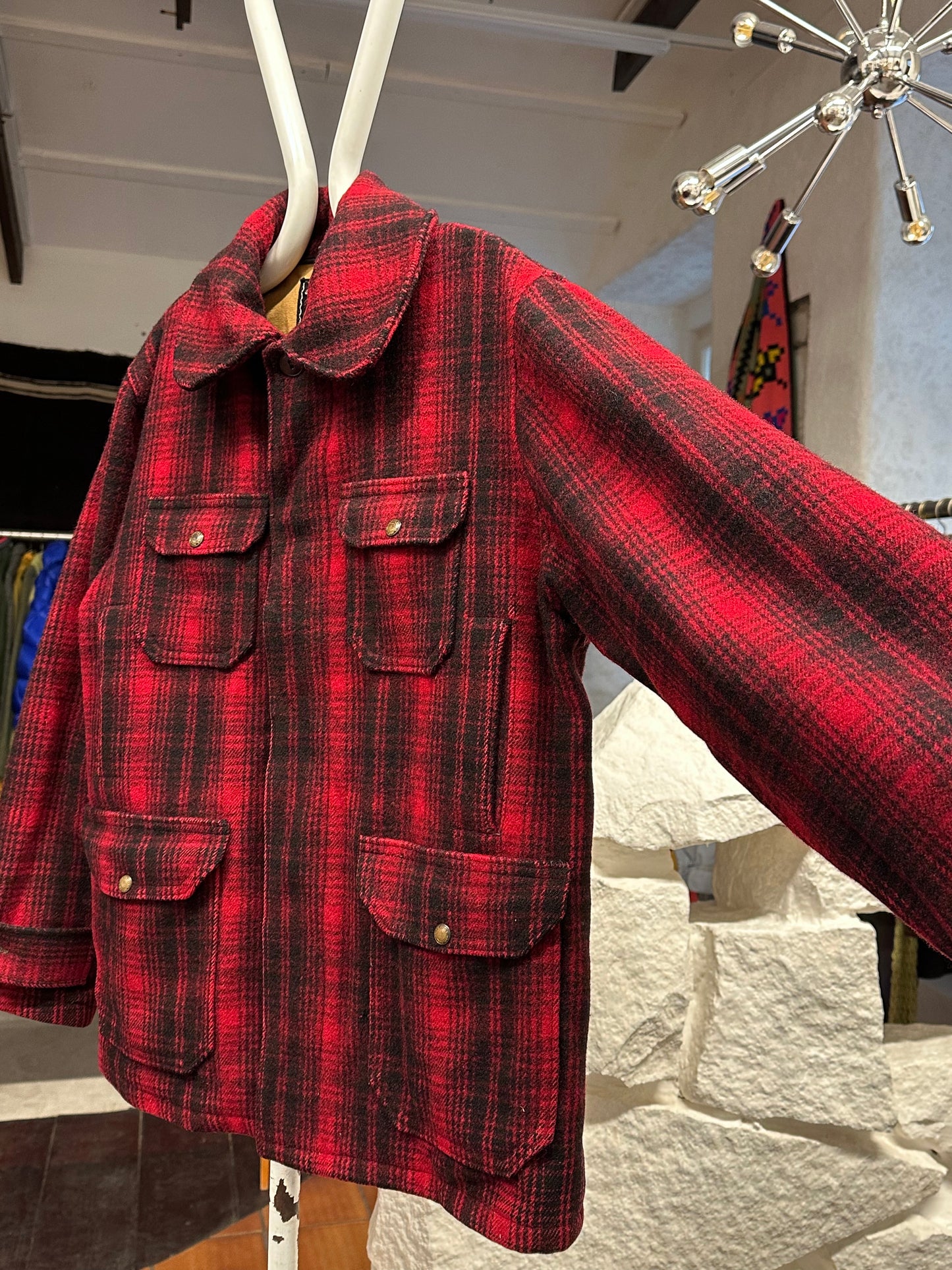 Woolrich Hunting Jacket 50's 60's mackinaw マッキノウ ハンティング Toto Praha Prague プラハ 古着屋 古着 Vintage store Vintage clothing ウールリッチ ハンティングジャケット 50年代 60年代 Made in USA アメリカ古着 ヴィンテージ ユーロ古着 ヨーロッパ古着 Wool Jacket Coat