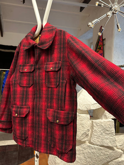 Woolrich Hunting Jacket 50's 60's mackinaw マッキノウ ハンティング Toto Praha Prague プラハ 古着屋 古着 Vintage store Vintage clothing ウールリッチ ハンティングジャケット 50年代 60年代 Made in USA アメリカ古着 ヴィンテージ ユーロ古着 ヨーロッパ古着 Wool Jacket Coat