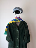 70-80s green suede coat