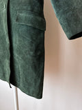 70-80s green suede coat