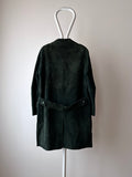 70-80s green suede coat