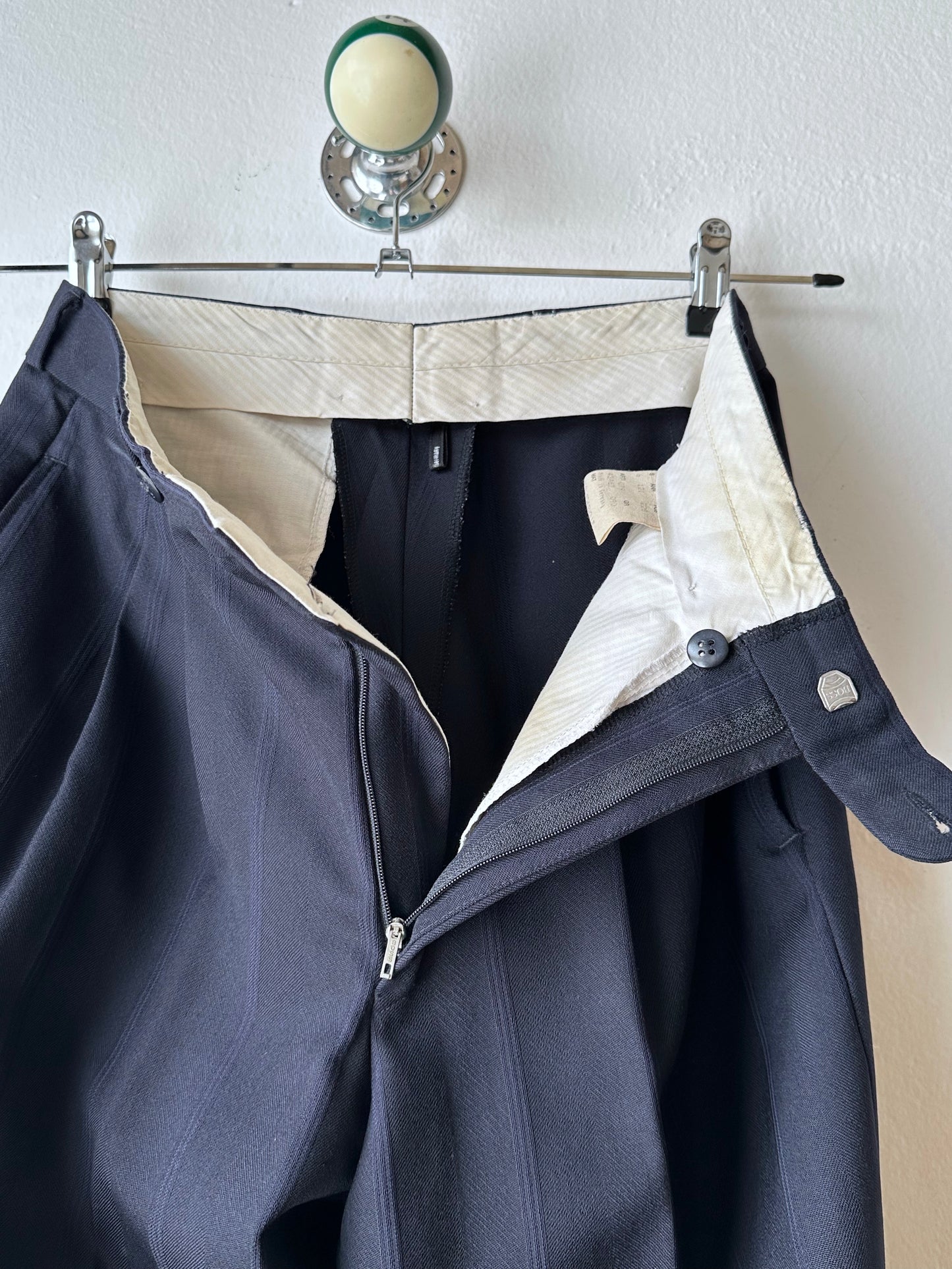 1980s German Striped Trousers - w29