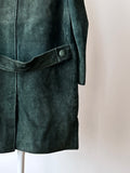 70-80s green suede coat