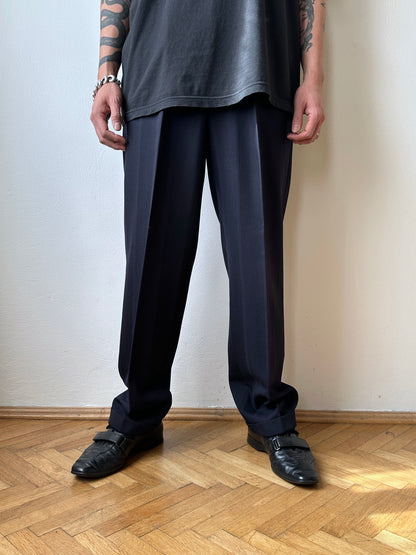 1980s German Striped Trousers - w29