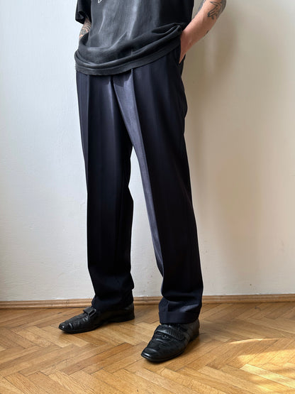 1980s German Striped Trousers - w29