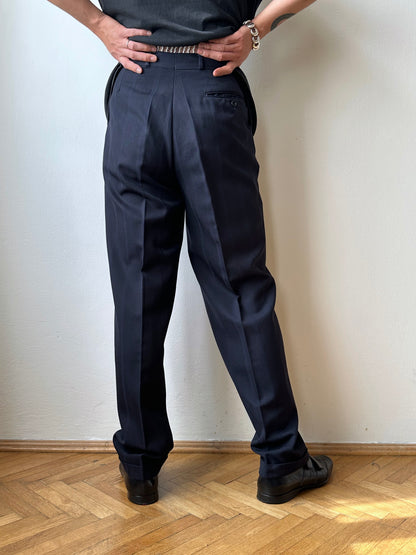 1980s German Striped Trousers - w29