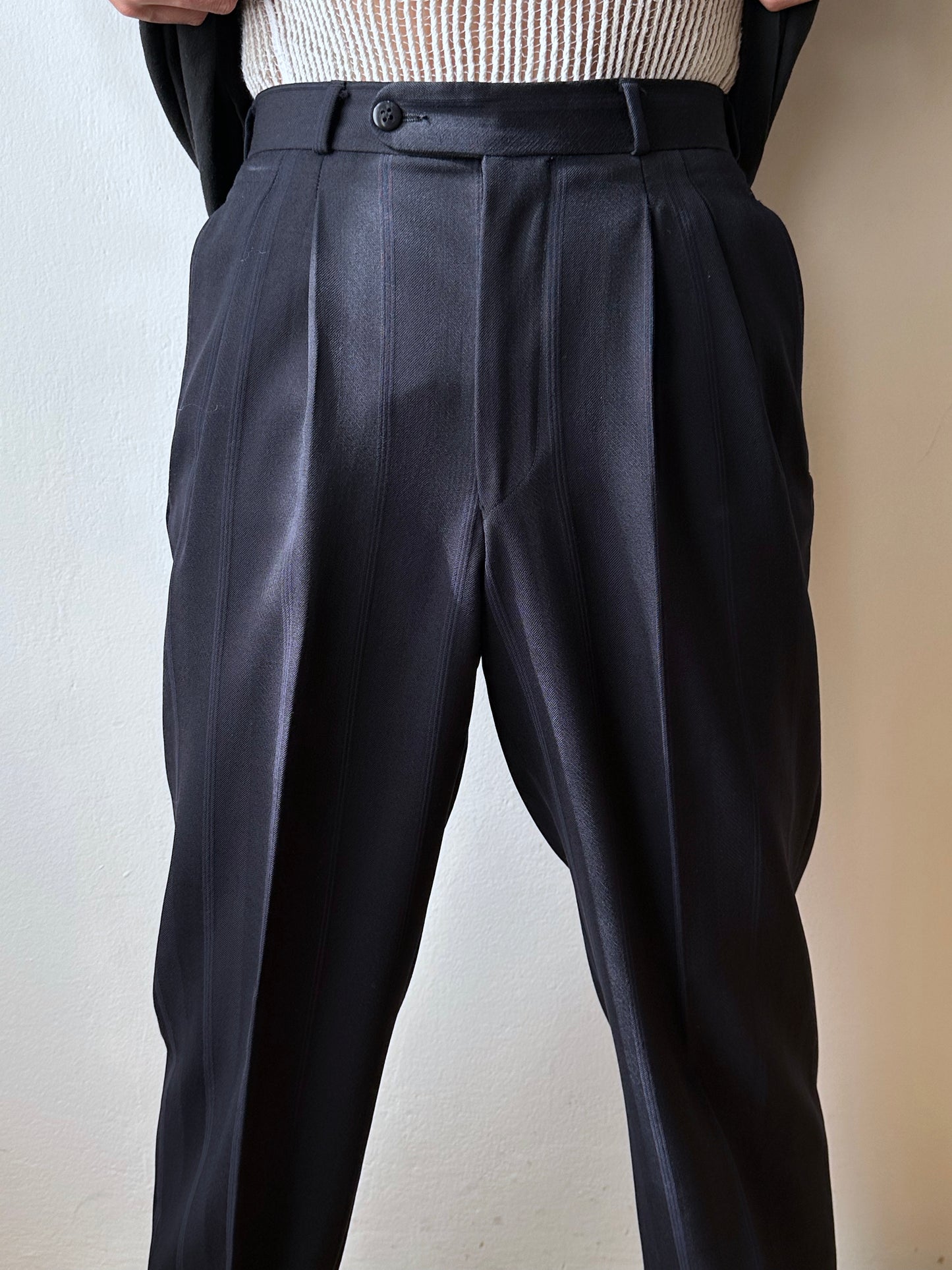 1980s German Striped Trousers - w29