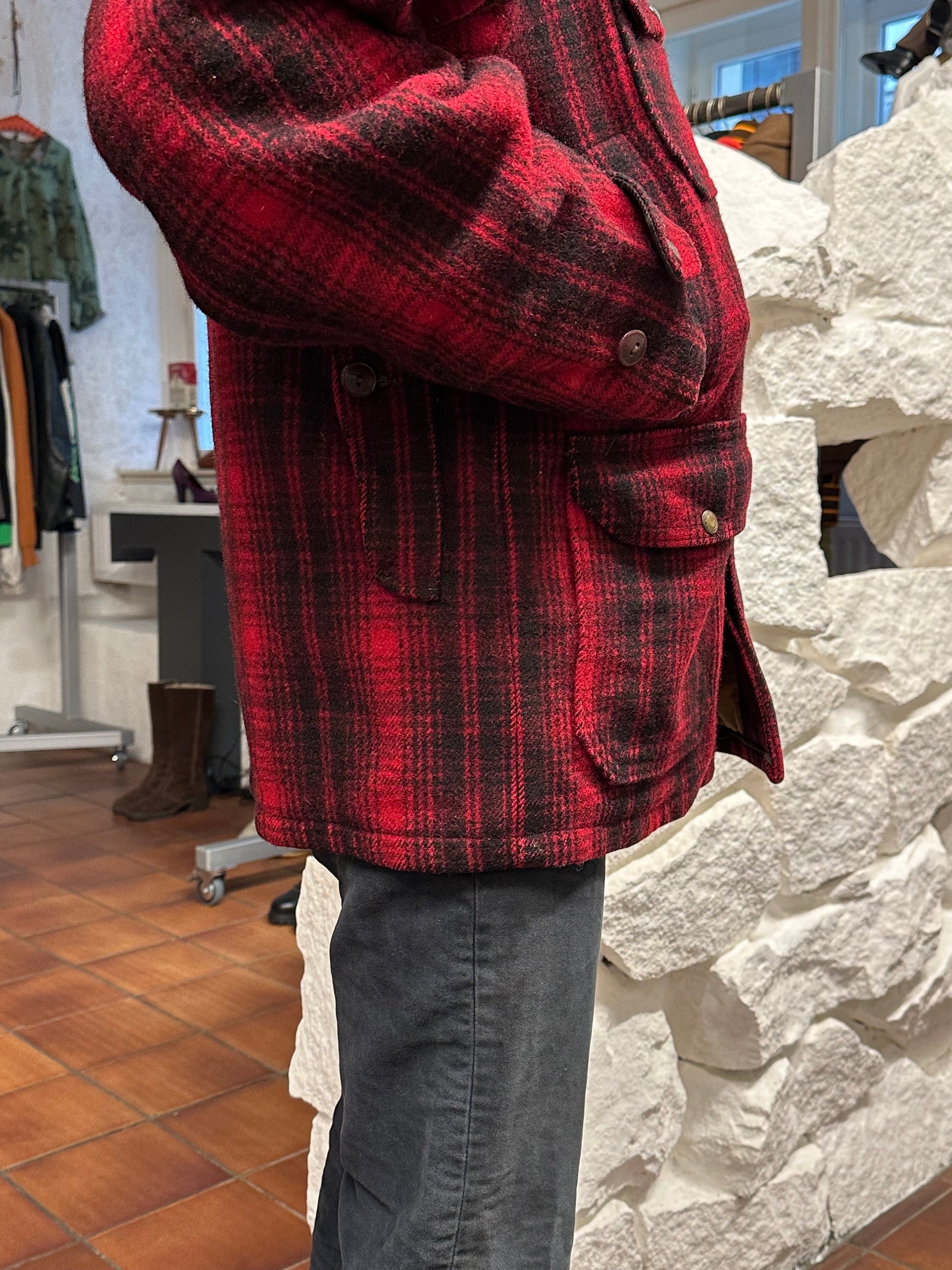 Woolrich Hunting Jacket 50's 60's mackinaw マッキノウ ハンティング Toto Praha Prague プラハ 古着屋 古着 Vintage store Vintage clothing ウールリッチ ハンティングジャケット 50年代 60年代 Made in USA アメリカ古着 ヴィンテージ ユーロ古着 ヨーロッパ古着 Wool Jacket Coat