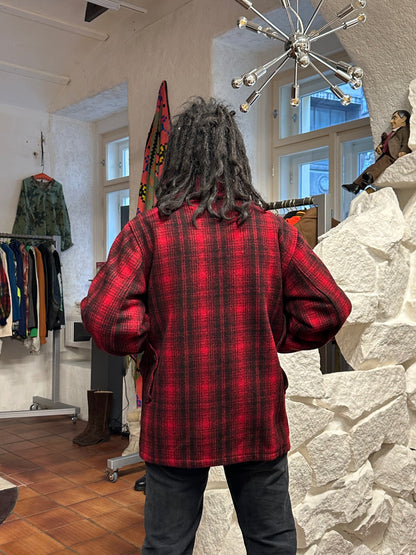 Woolrich Hunting Jacket 50's 60's mackinaw マッキノウ ハンティング Toto Praha Prague プラハ 古着屋 古着 Vintage store Vintage clothing ウールリッチ ハンティングジャケット 50年代 60年代 Made in USA アメリカ古着 ヴィンテージ ユーロ古着 ヨーロッパ古着 Wool Jacket Coat