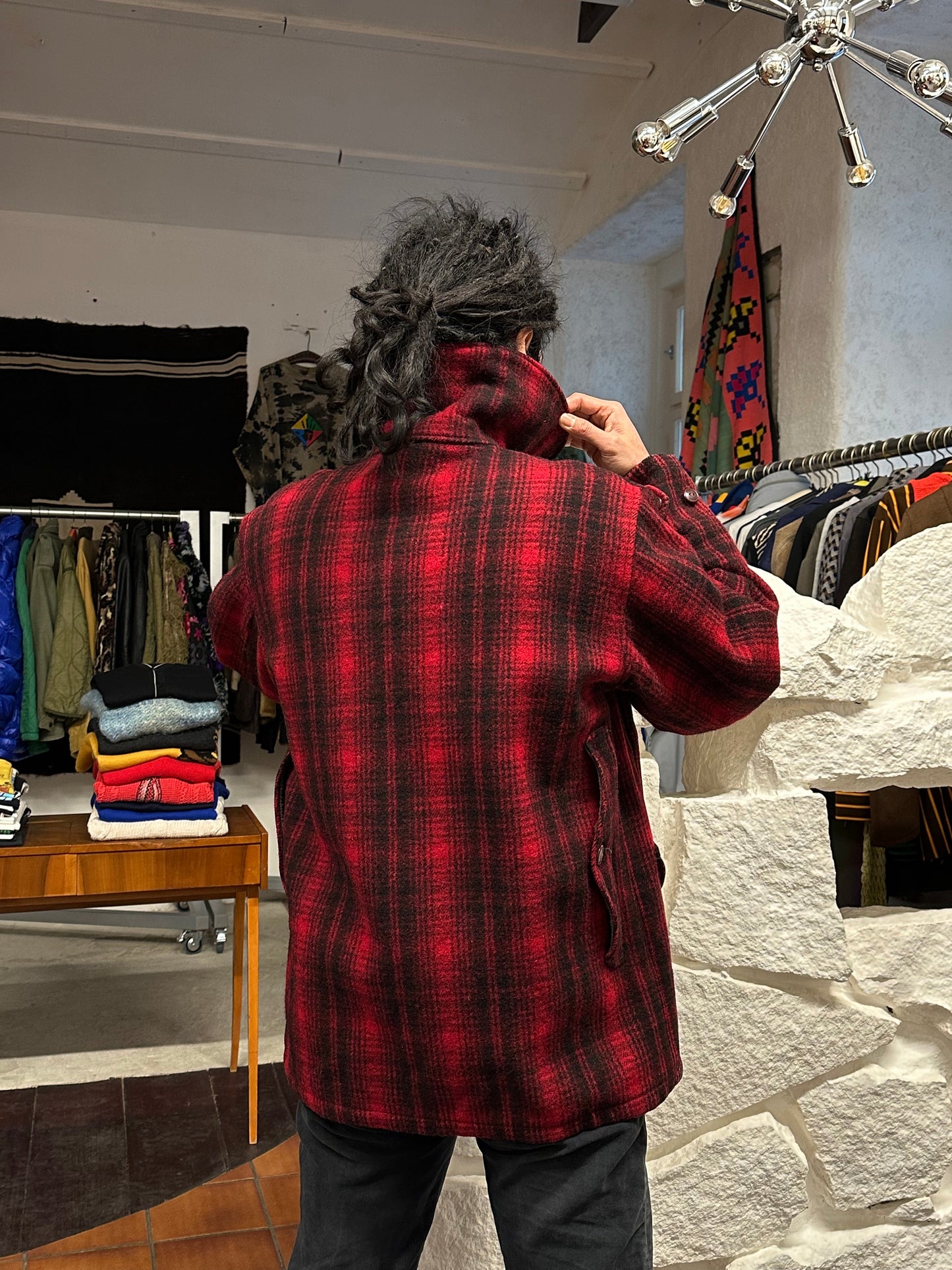 Woolrich Hunting Jacket 50's 60's mackinaw マッキノウ ハンティング Toto Praha Prague プラハ 古着屋 古着 Vintage store Vintage clothing ウールリッチ ハンティングジャケット 50年代 60年代 Made in USA アメリカ古着 ヴィンテージ ユーロ古着 ヨーロッパ古着 Wool Jacket Coat