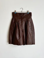 80s SARDAR London leather shorts