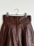 80s SARDAR London leather shorts