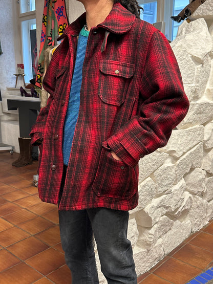 Woolrich Hunting Jacket 50's 60's mackinaw マッキノウ ハンティング Toto Praha Prague プラハ 古着屋 古着 Vintage store Vintage clothing ウールリッチ ハンティングジャケット 50年代 60年代 Made in USA アメリカ古着 ヴィンテージ ユーロ古着 ヨーロッパ古着 Wool Jacket Coat