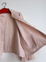 vintage women work jacket in pink