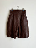 80s SARDAR London leather shorts