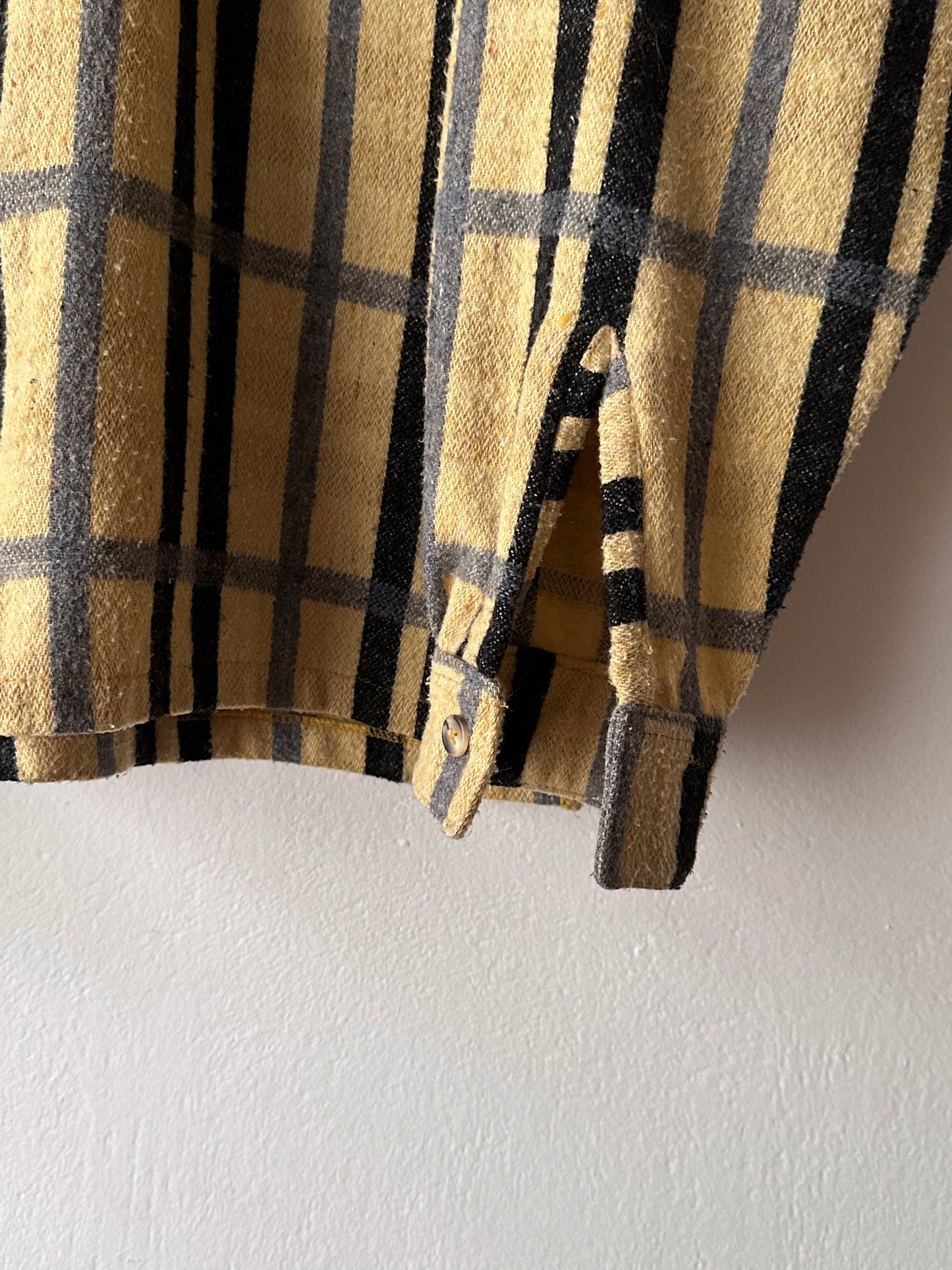 70s Handmade zip-up shirt