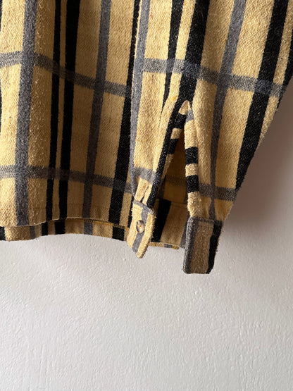 70s Handmade zip-up shirt