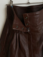 80s SARDAR London leather shorts