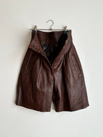 80s SARDAR London leather shorts