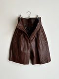 80s SARDAR London leather shorts