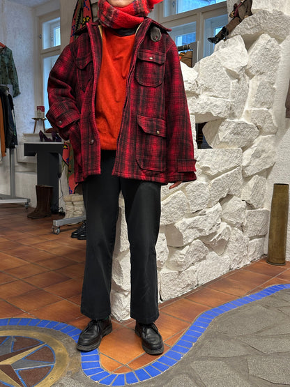 Woolrich Hunting Jacket 50's 60's mackinaw マッキノウ ハンティング Toto Praha Prague プラハ 古着屋 古着 Vintage store Vintage clothing ウールリッチ ハンティングジャケット 50年代 60年代 Made in USA アメリカ古着 ヴィンテージ ユーロ古着 ヨーロッパ古着 Wool Jacket Coat