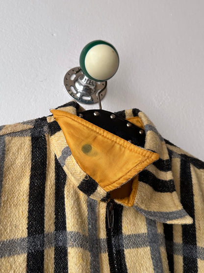 70s Handmade zip-up shirt